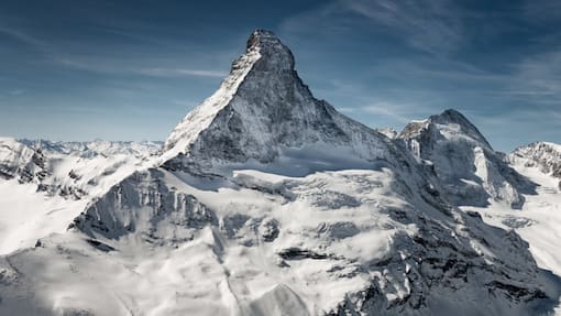 ZKB-Jahresfavoriten 2026: Gezielt investieren Luftaufnahme - Matterhorn im Sonnenschein