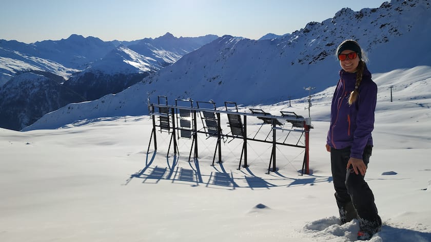 Annelen Kahl hat ein Gespür für Schnee – und Sonne.