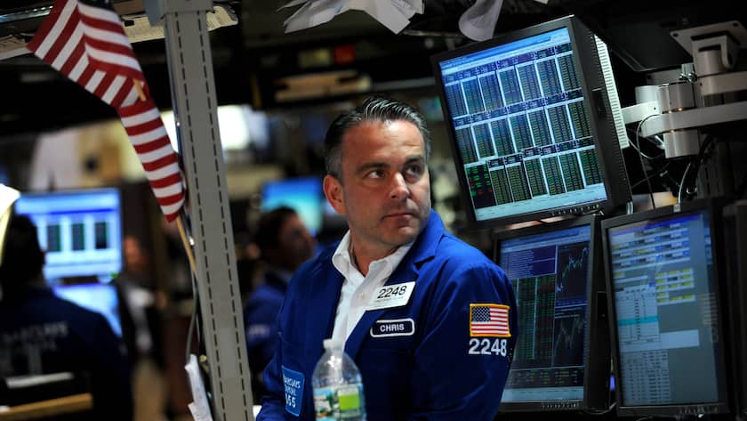 US-Renditen von sechs Prozent könnten Aktienmärkte ausbremsen Ein Trader an der Börse NYSE in New York, USA (2011).