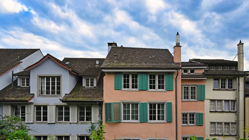 Old houses in Zurich Switzerland