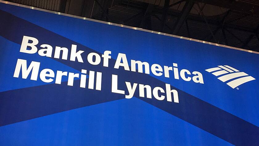 Logo und Schriftzug von Bank of America/Merrill Lynch.
