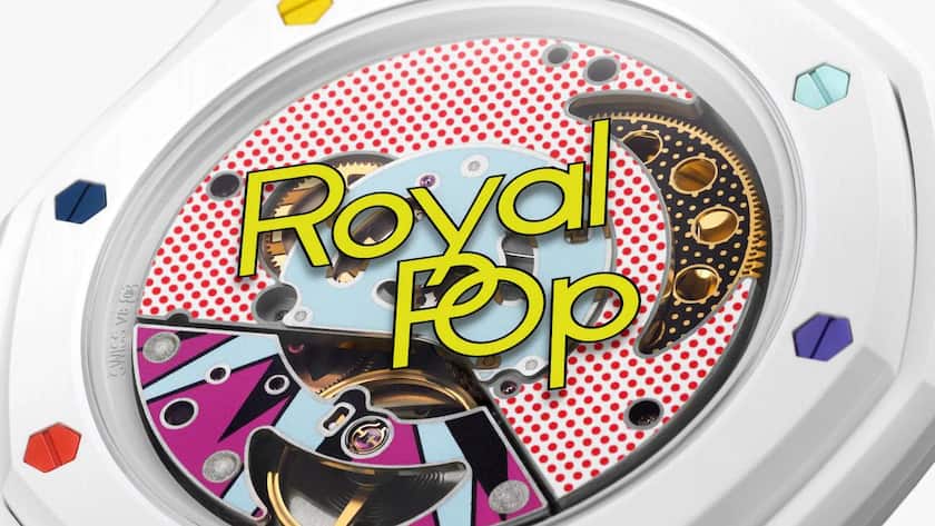 Swatch-Aktie: «Royal Pop»-Kollektion als neuer Gewinntreiber? Die Bioceramic Royal Pop Kollektion von Swatch und Audemars Piguet.