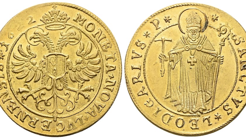 Warum Schweizer Goldmünzen ein «deutliches Wertsteigerungspotenzial» haben Ein Zehn-Dukaten-Stück der Stadt Luzern aus dem Jahr 1622.