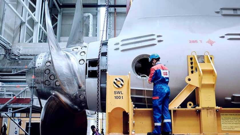Schweizer Aktie der Woche: Ehemaliger SMI-Spitzenreiter fällt immer tiefer Das Schiffsantriebssystem «Azipod» bei der Fertigung im ABB Marine House in der Nähe von Helsinki, Finnland.